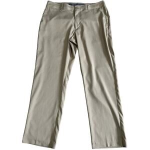 ProTour Khaki Performance Wear Flat Front Pants Size 36x30